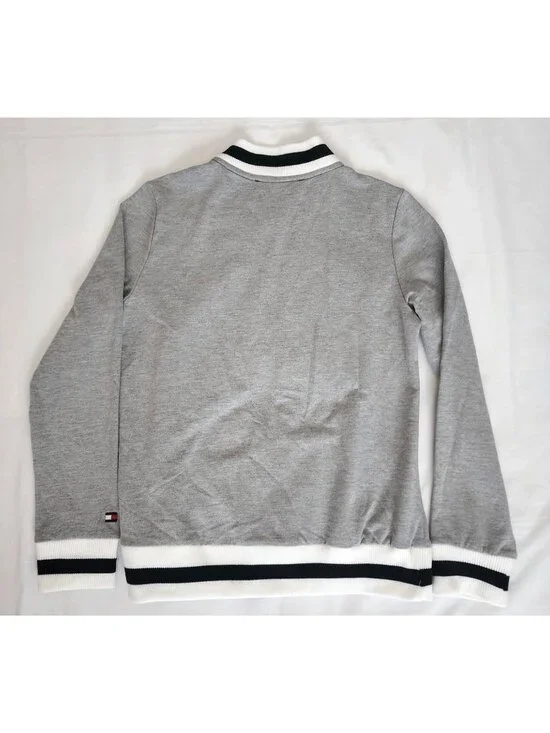 Tommy Hilfiger Women's Lush Life Casual Quilted Bomber Jacket Black/Gray S/P NWT - Picture 5 of 13